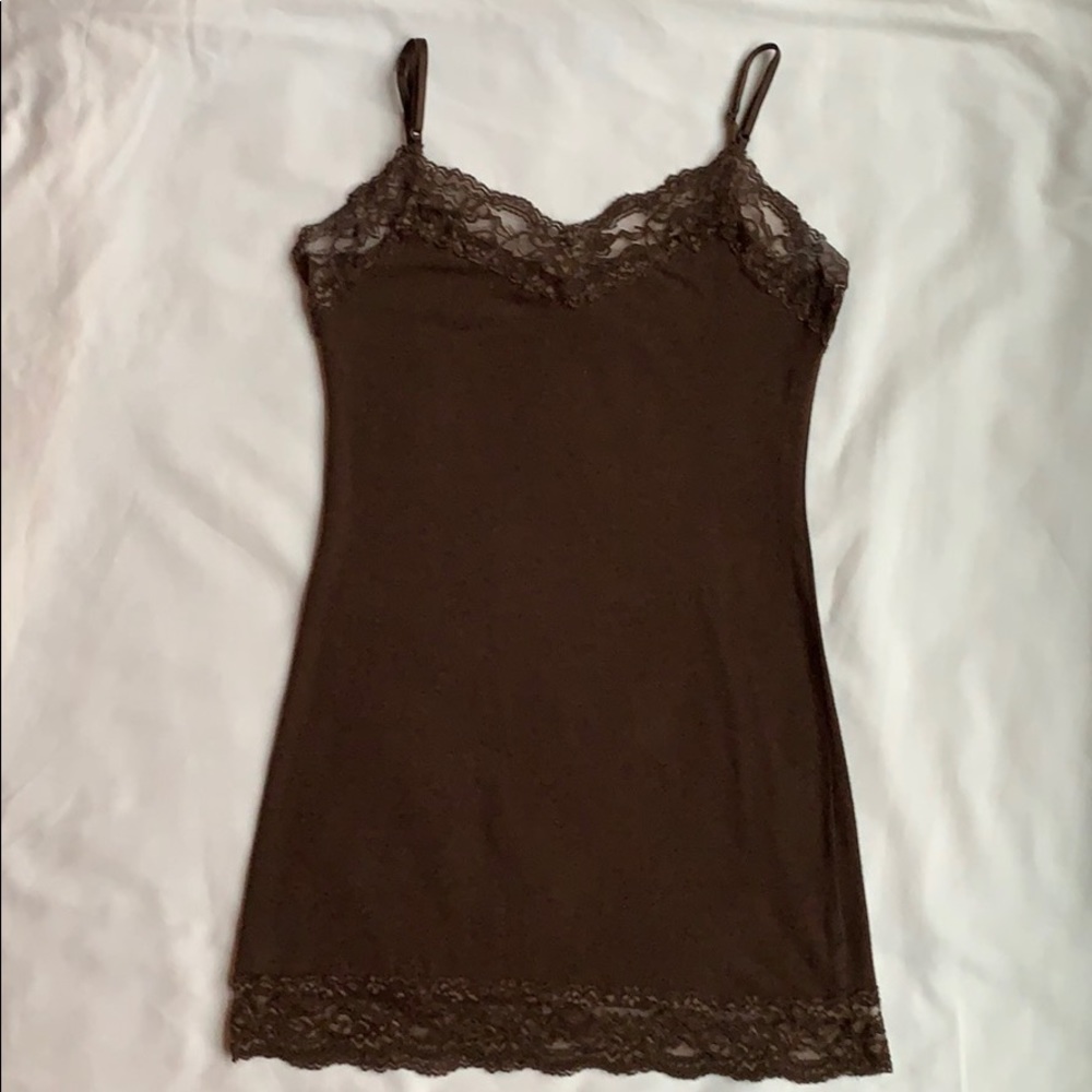 Bozzolo camisole with lace trim